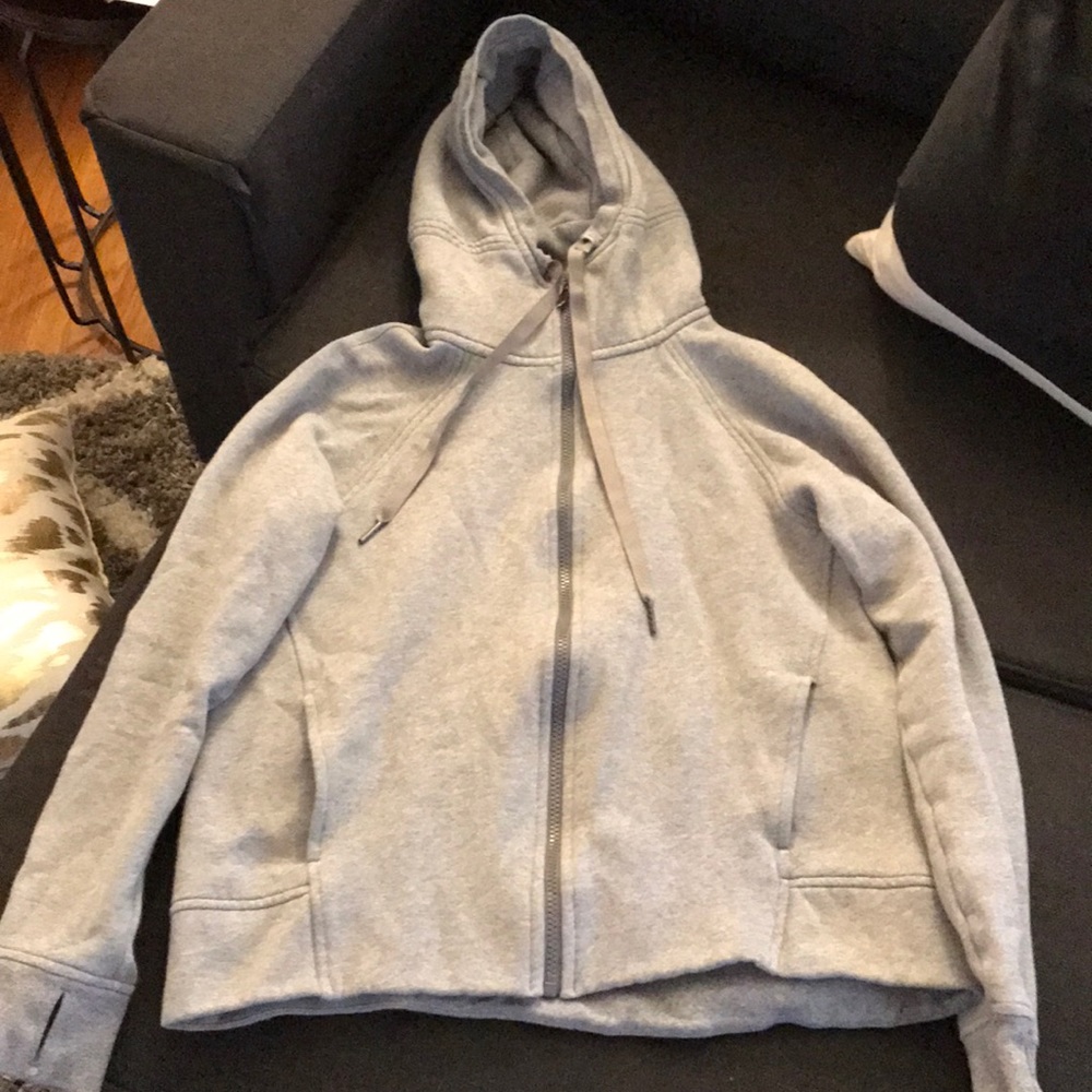 Lululemon gray fleece hoodie (size 8)